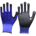 NMSAFETY banane coupe utiliser 13g mousse nitrile avec des gants de travail de paume de points